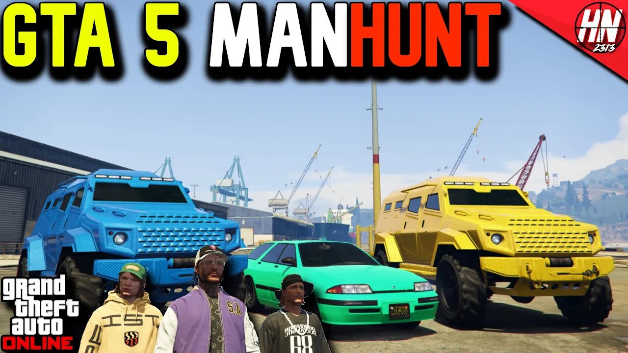 GTA 5 ManHunt! STRATUM vs 2 INSURGENTS ft. @gtanpc @twingo2313​