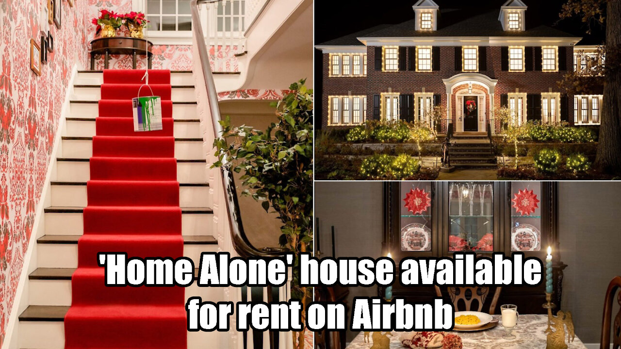 'Home Alone ' 😲house available for rent on Airbnb