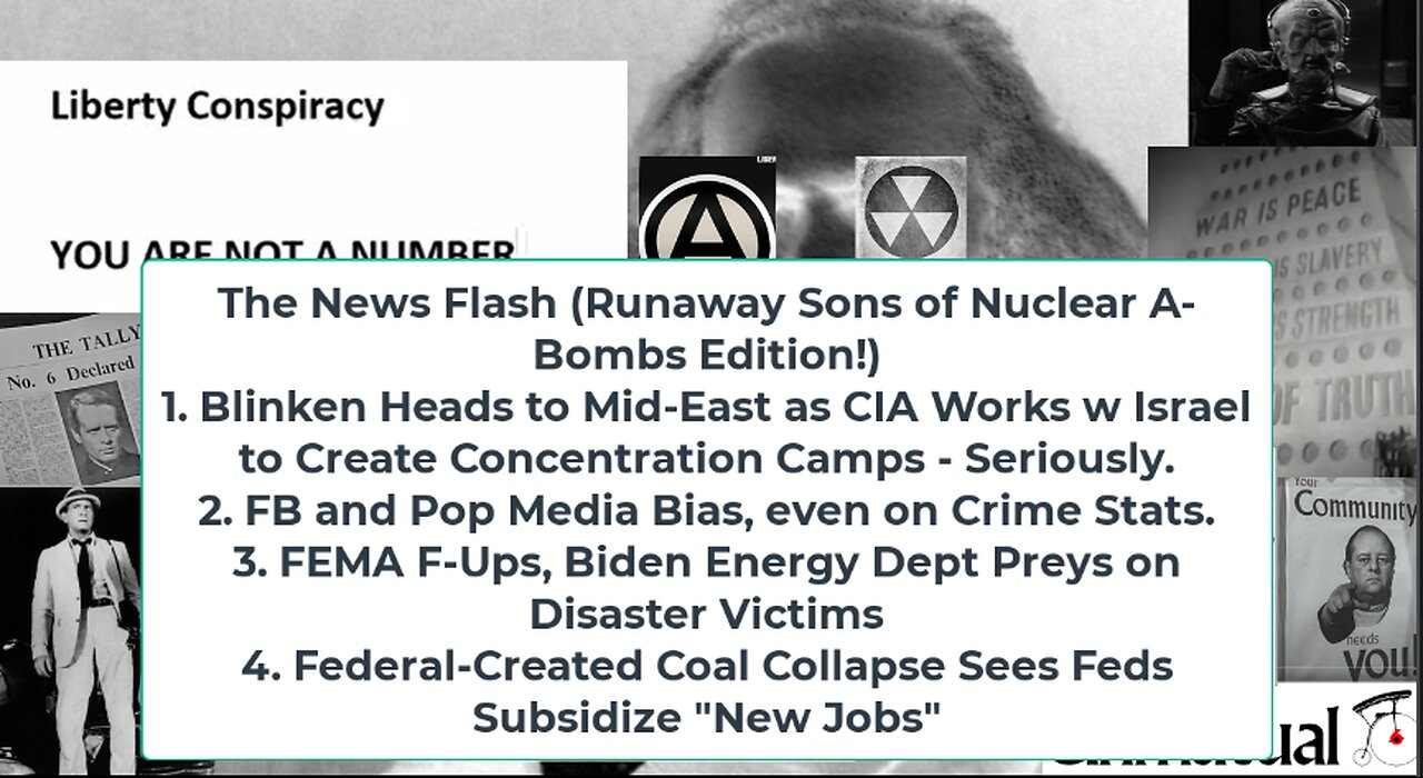 Liberty Conspiracy LIVE 10-22-24! Blinken Mideast, Crime UP, FEMA F-Up Feds' Unconst Power Lines