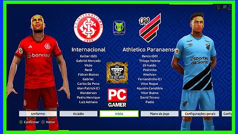 INTERNACIONAL X ATHLÉTICO PR - PES2021 PATCH THE BEST 9.9.1 BRASILEIRÃO 2023 - QUARTA RODADA