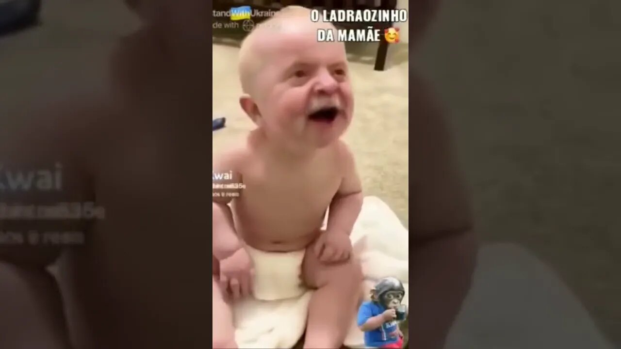 Baby Lula pra passar a mão na chupeta!