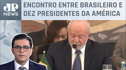 Começa reunião de Lula com líderes sul-americanos em Brasília; Vilela repercute