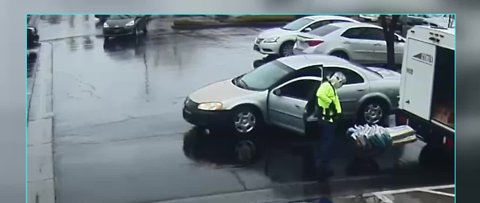 Las Vegas police searching for suspect who robbed armored truck