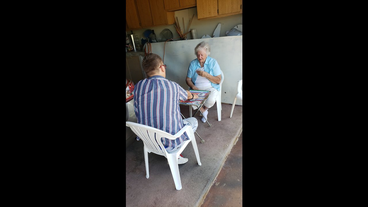 Caught my son playing cards