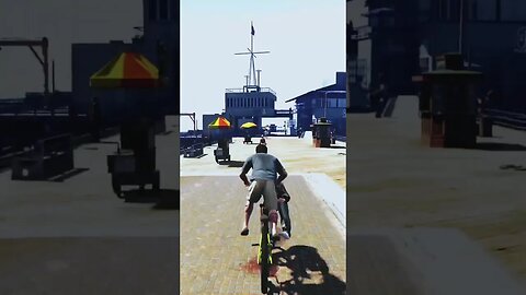 Race Jimmy to the Pier 🚴 #shorts