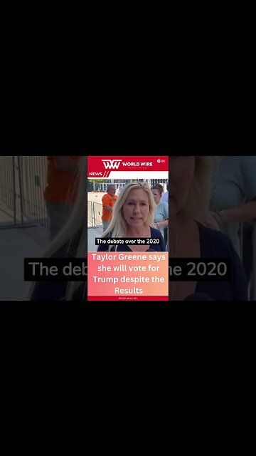 Taylor Greene Says She Will Vote For Trump Despite The Results-World-Wire #shorts