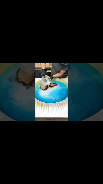 Mesmerizing epoxy table 🌊🎨 Watch the magic unfold! #shorts #craft #5minutecrafts