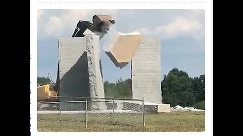 GEORGIA GUIDESTONES GET ATTACKED THEN DEMOLISHED - YET THE ENVIR TYRANNY REMAINS