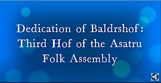 Baldrshof Dedication 2021