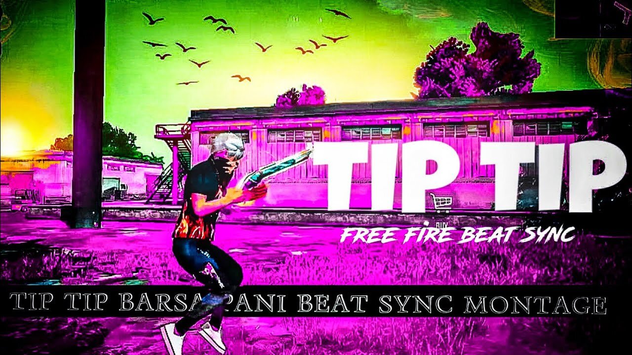 Tip Tip Barsa Pani Beat sync montage💙__ Free fire best edited beat sync montage