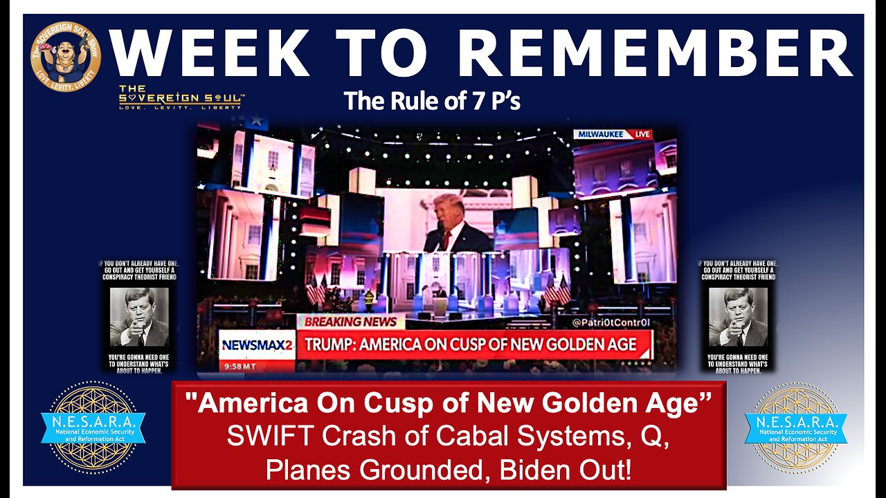 “America On Cusp Of New Golden Age” CIC Trump as SWIFT Crashes Cabal, Planes Grounded, Q, Biden Out?