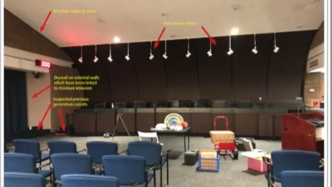 City council chambers closed due to mold