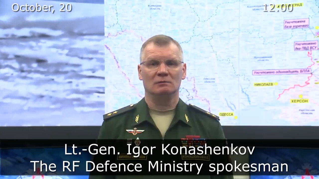 β‘οΈπ·πΊπΊπ¦(10/20/2022) RUSSIAN DEFENCE MINISTRY REPORT ON THE SPECIAL MILITARY OPERATION IN UKRAINE