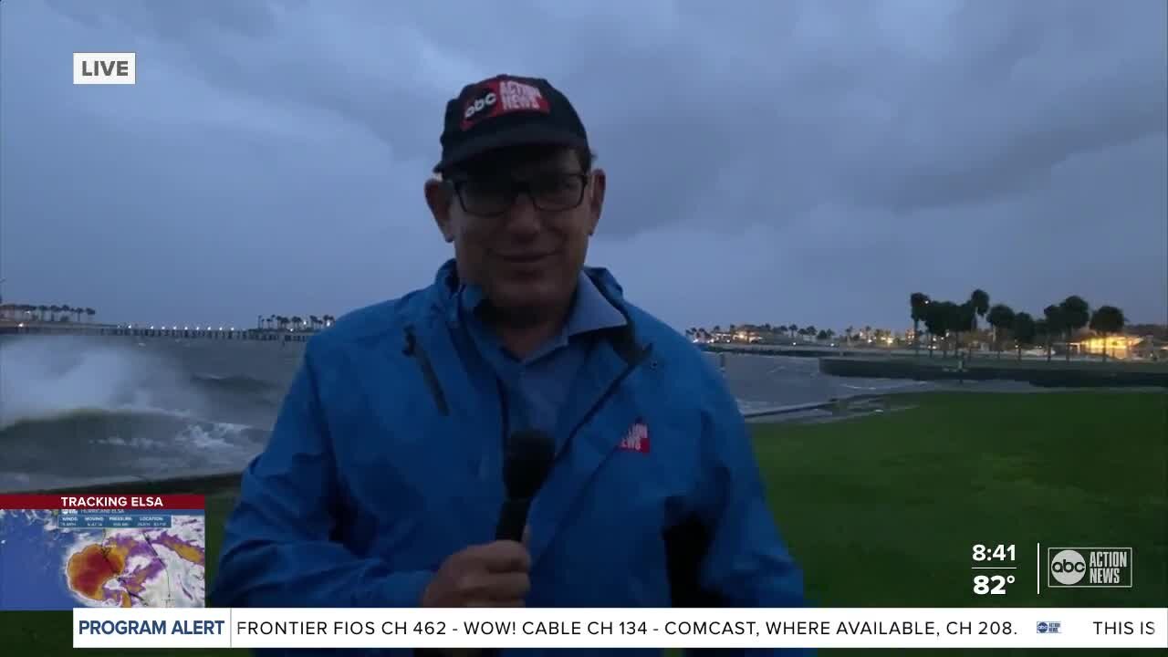 Rough waters and high winds hit St. Pete pier
