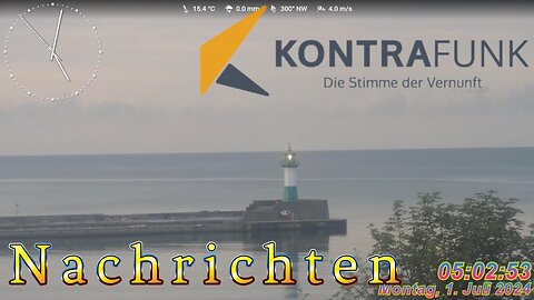 Nachrichten Kontrafunk 01.07 2024 - 05:00 Uhr #glaubewenig, #hinterfragealles, #denkeselbst