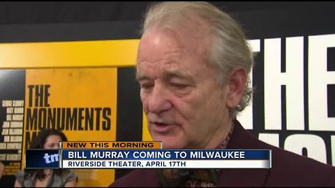 Bill Murray announces Riverside Theater show