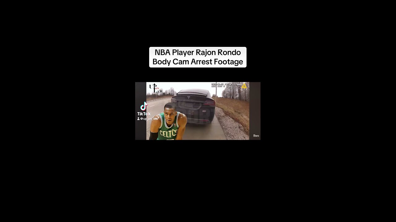 NBA Player Rajon Rondo Body Cam Arrest Footage