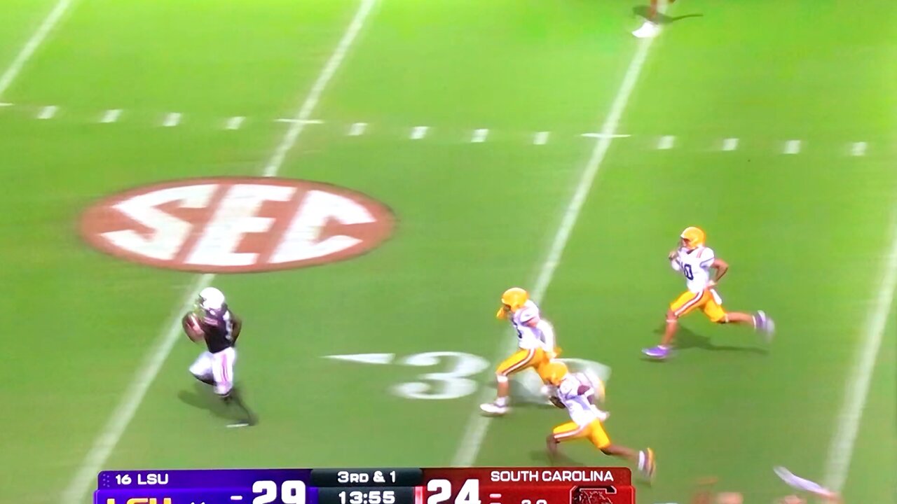 Gamecocks RB #5 Raheim “The Rocket” 🚀 Sanders 🏈 66yd TD