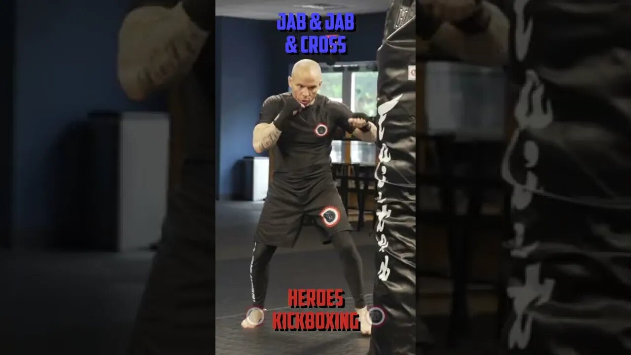 Heroes Training Center | Kickboxing & MMA "How To Double Up" Jab & Jab & Cross | #Shorts