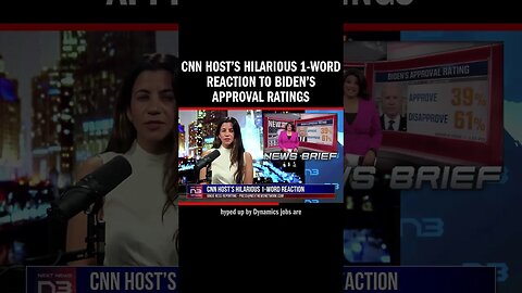 CNN Host’s Hilarious 1-Word Reaction to Biden’s Approval Ratings