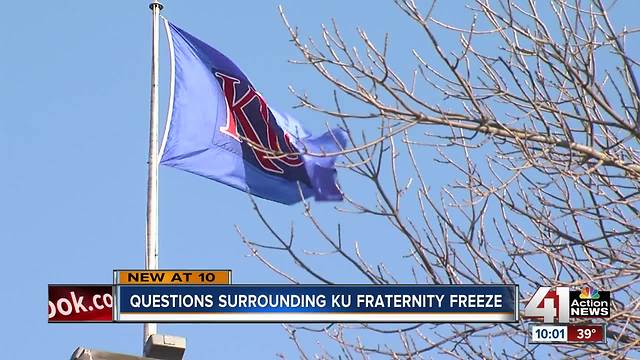 Social events for KU frats temporarily suspended