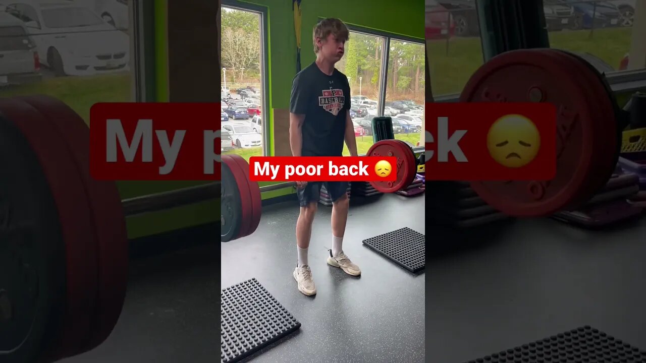 15 Year Old Deadlifts 305 lbs #shorts