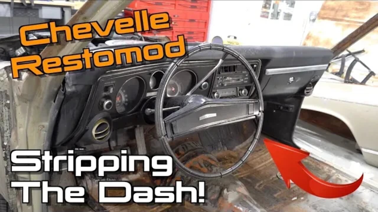 Stripping The Chevelle's Dash & Unboxing New Parts! Chevelle Restomod Ep.4