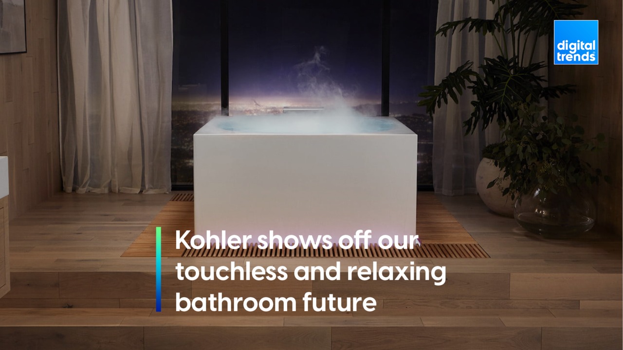 Prepare to relax in Kohler's touchless bathroom!