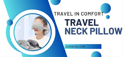 Experience Comfort Anywhere: The Ultimate Grey Travel Neck Pillow!