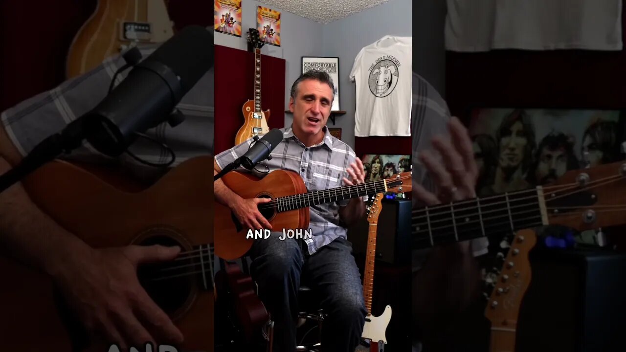 Dear Prudence uses a Travis picking style taught to Lennon by Donovan #shorts