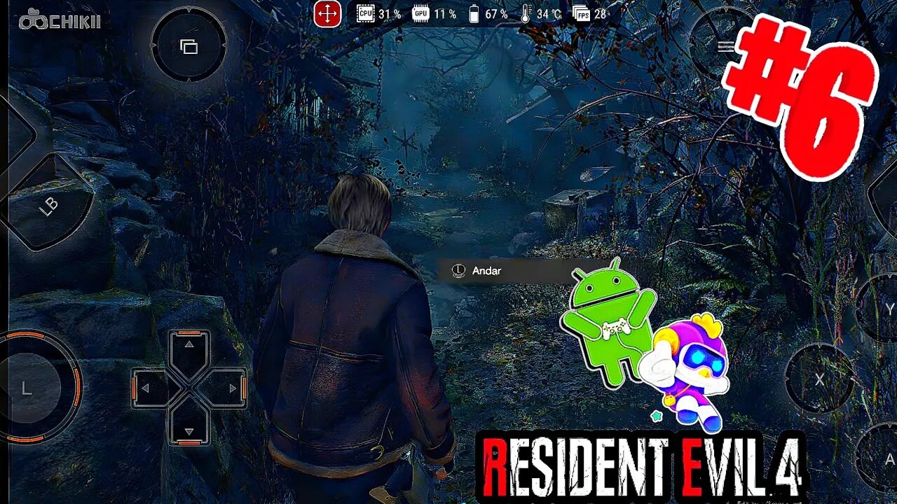 RESIDENT EVIL 4 REMAKE JOGANDO NO CELULAR| COM O APLICATIVO CHIKII EP06