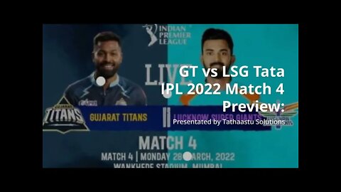 LSG & GT - new Teams Clash today in IPL 2022