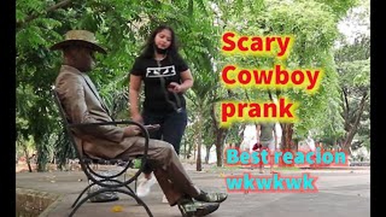 Cowboy Prank. Scary Cowboy Prank. Awesome Reaction.