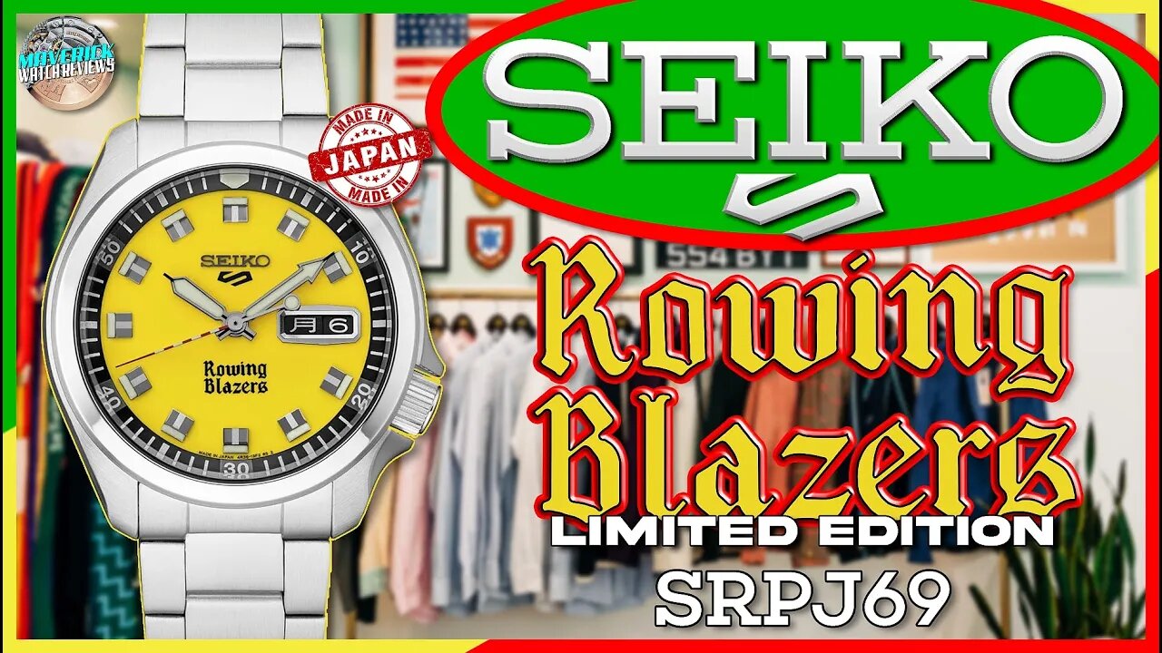 Almost Sold Out! | Seiko 5 Sports Rowing Blazers Collaboration Limited Edition SRPJ69 Unbox & Review