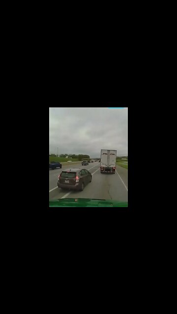 Semi Truck cut off by #baddriver