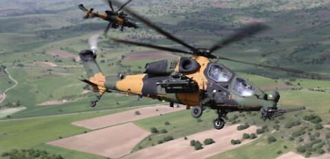 The Turkish "attack" helicopter is equipped with a precise targeting system.