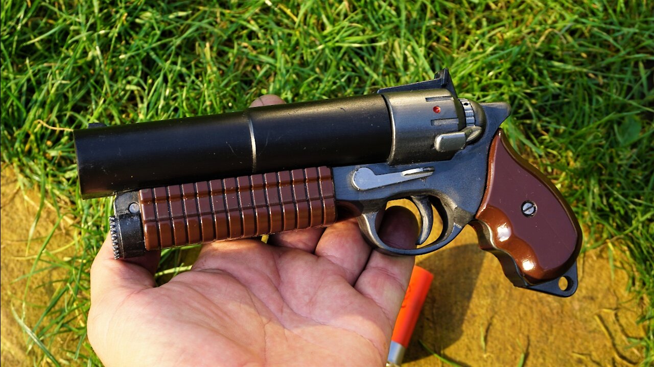 Futuristic CO2 powered shotgun