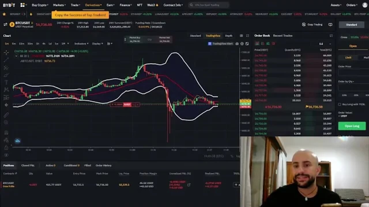 Live Cryptocurrency Trading (Bitcoin & Ethereum)