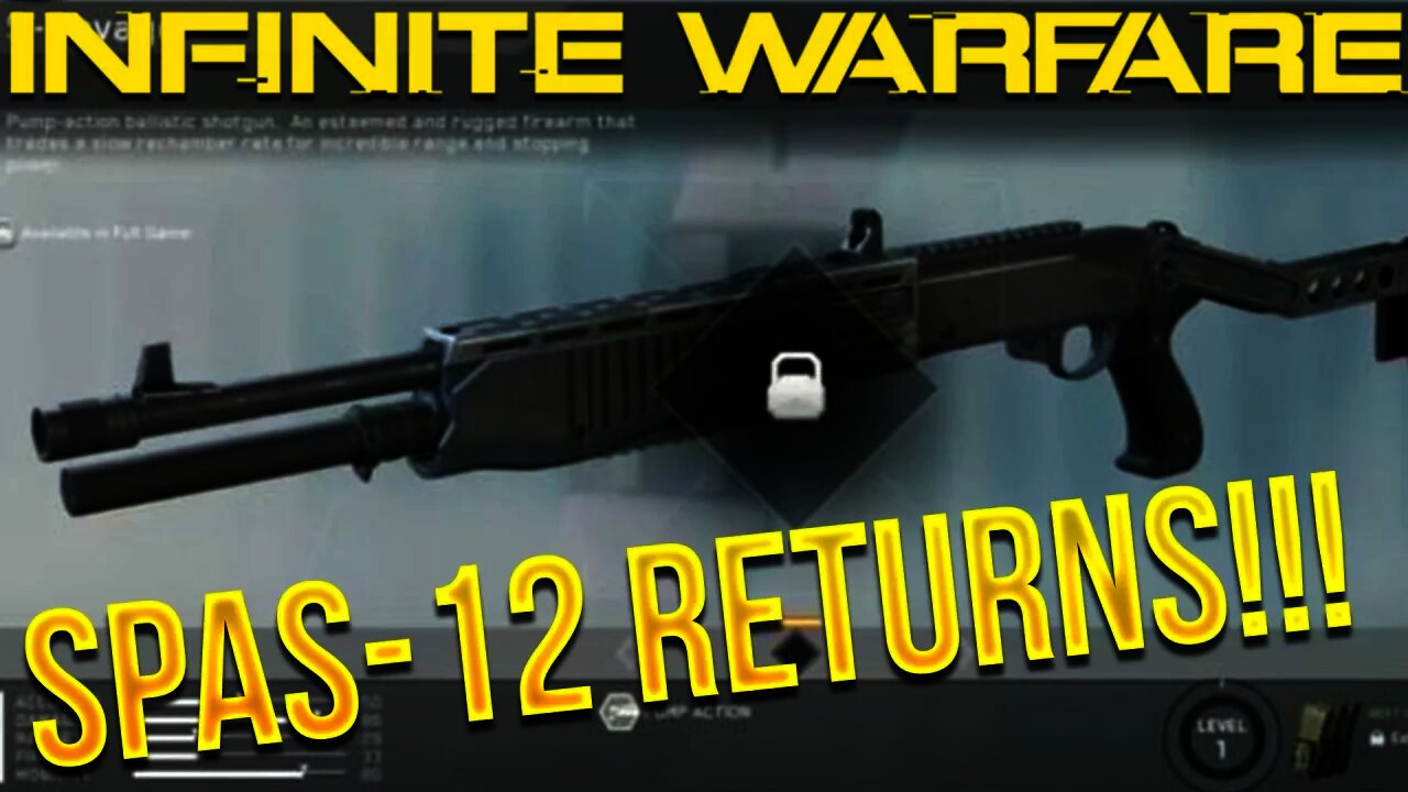 SPAS-12 RETURNS IN INFINITE WARFARE! - Spas-12 from MW2 RETURNS! (Sandy Ravage Easter Egg!)