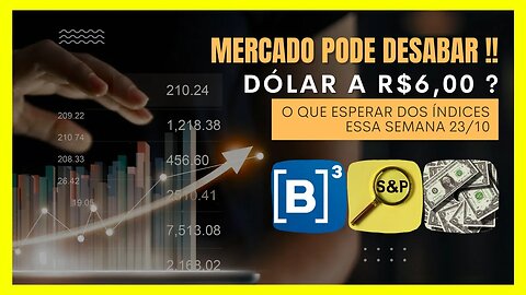 MERCADO ESTÁ A UM PASSO DO DESASTRE !!! O QUE ESPERAR PARA ESSA SEMANA ? ANÁLISE TÉCNICA.