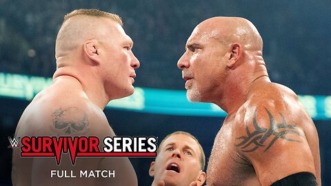 FULL MATCH- Goldberg vs. Brock Lesnar- Survivor Series 2016