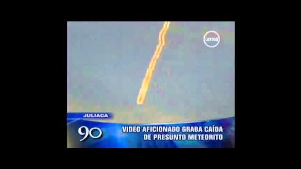 Giant UFO burns and descends over lake Titicaca,Peru 2min xvid