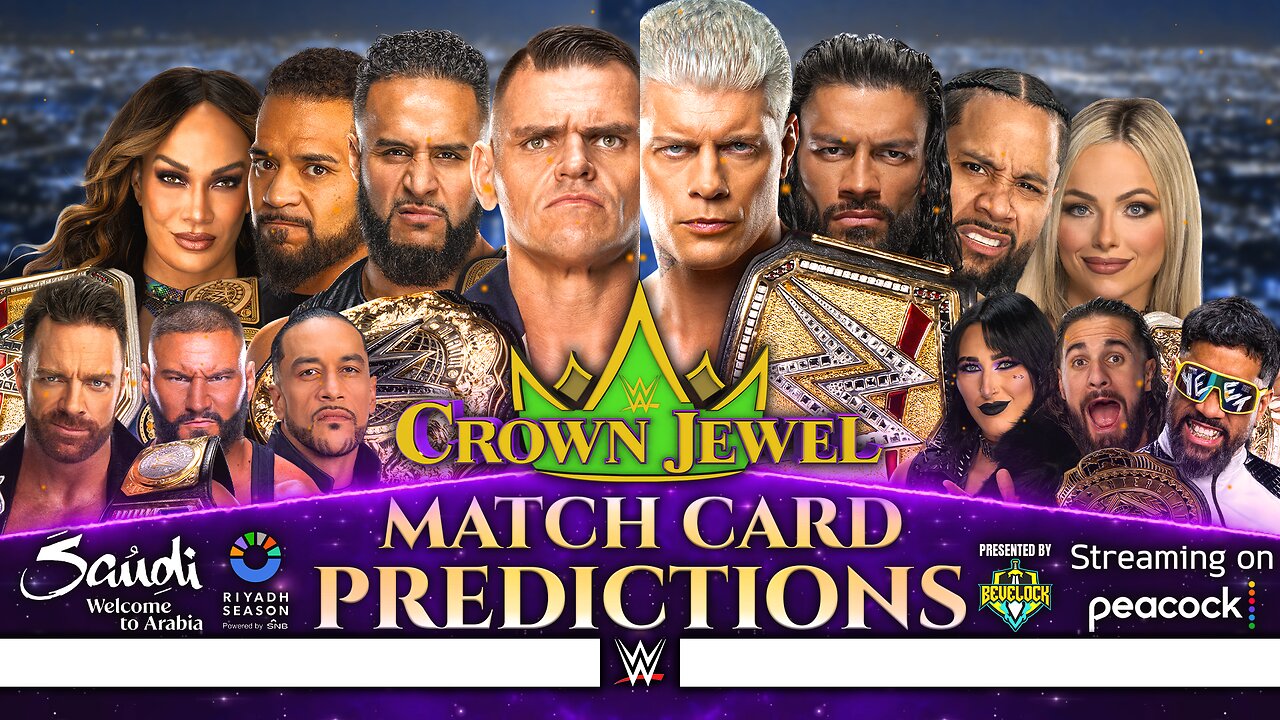 WWE Crown Jewel 2024 - Match Card Predictions