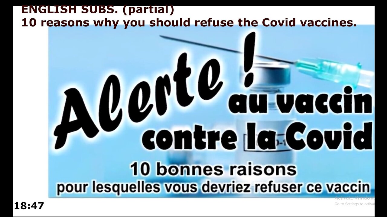 (Fran_ENG) 10 reasons to refuse the vaccine _ 10 raisons de refuser le vaccin
