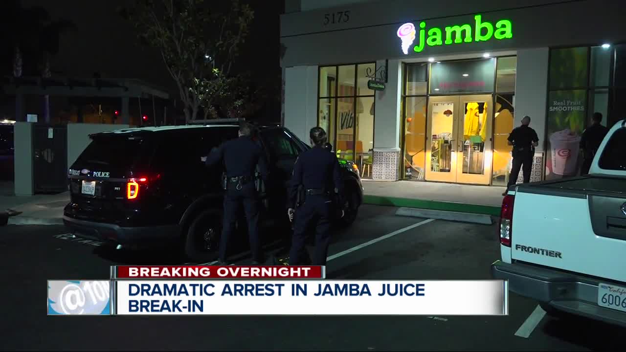 Dramatic arrest made during Jamba Juice break-in