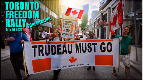 Toronto Freedom Rally July 20 Hot day !