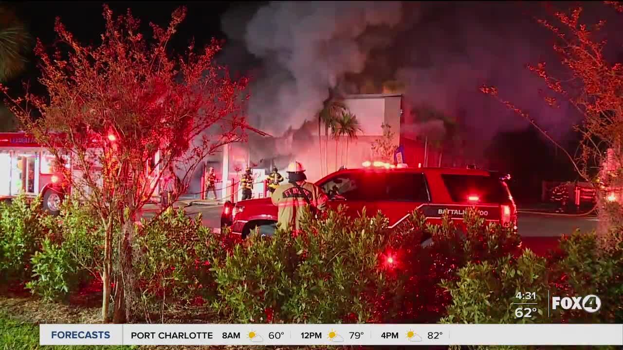 Family Dollar on fire in Lehigh Acres