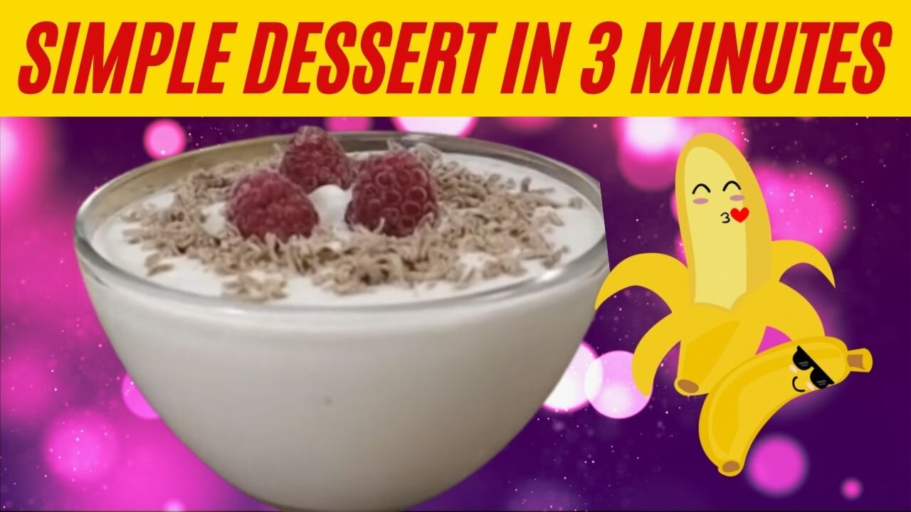 🍹 Delicious dessert in 3 minutes 🍨 Cottage cheese and banana .... for breakfast 🍹