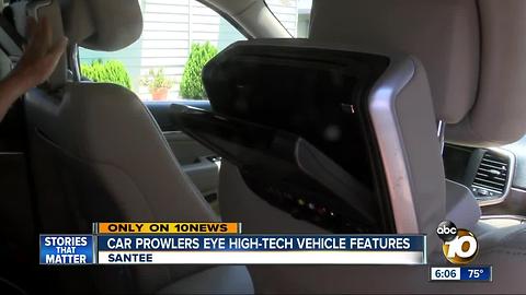 Santee car prowlers eye vehicles' high-tech features