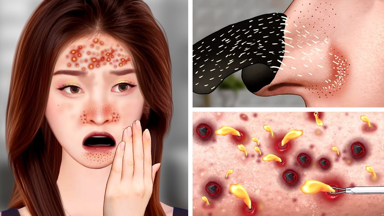 ASMR Remove Hundreds Of Blackheads and Acne To Suddenly Become A Kpop Idol | ASMR Transformation